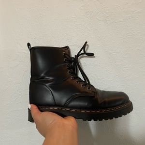 faux Leather Boots
